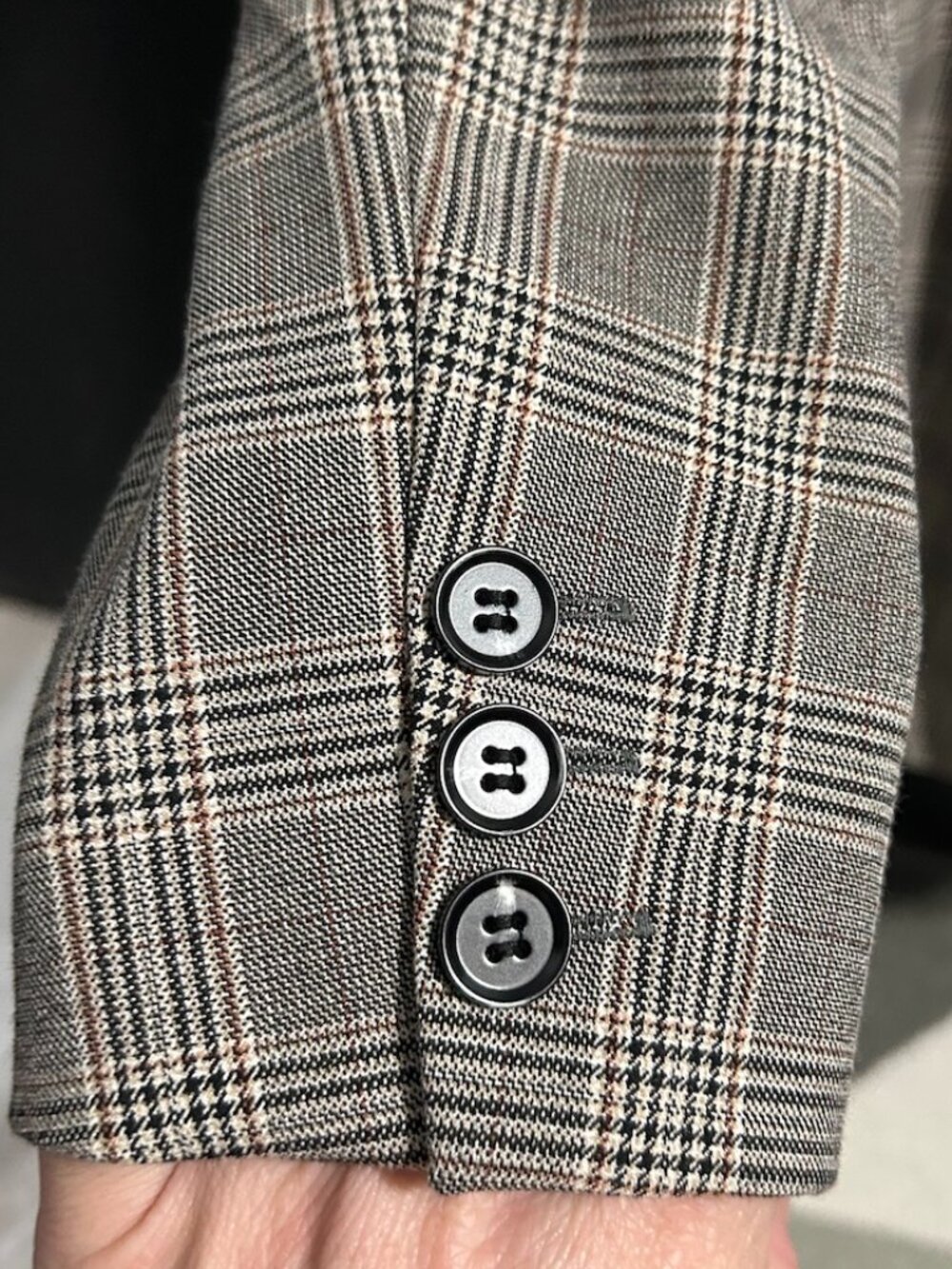 Rachel Zoe Plaid Double Breasted OPEN FRONT Blazer Office Academia Women's S - Picture 4 of 12